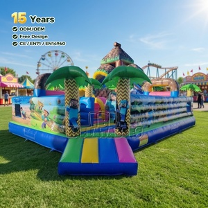 Casa de Brinco Inflable <span class=keywords><strong>Minecraft</strong></span> con Certificación CE, Equipo de Juegos Comercial de PVC con Tobogán y Escalador para Carnavales - Product Image 4