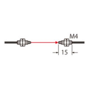 FT-40 High-Quality Thru-Beam Type <b>Fiber</b> Sensor Precision <b>Optical</b> Detection for Industrial Automation - Product Image 1