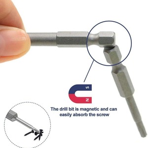 Hex <b>Screwdriver</b> <b>Bit</b> <b>Set</b> Metric Chrome Vanadium Steel 2mm 3mm 4mm 5mm 6mm Industrial Grade Chrome Plated - Product Image 2