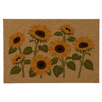 Tapis de sol en velours ultra-fin tissé à la machine en polypropylène, motif minimaliste carré, entrée