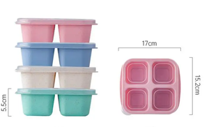 Yongli Snack hộp <span class=keywords><strong>container</strong></span> Set, tái sử dụng 4 ngăn lunchable <span class=keywords><strong>container</strong></span> với nước sốt <span class=keywords><strong>container</strong></span>, Stackable BPA-free Bento hộp - Product Image 6