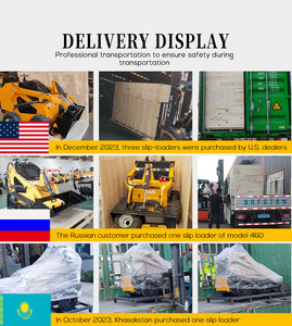 รถตักขนาดเล็กแบบมีด้านหน้าพร้อมเทรนเชอร์ควบคุมไฟฟ้าใช้ในสวนและฟาร์ม - Product Image 3