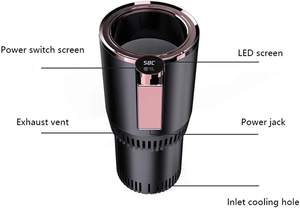 Dudukan cangkir pemanas dan pendingin Cerdas 2-in-1 untuk mobil Desktop Hotel garasi rumah tangga atau RV tersedia OEM - Product Image 4