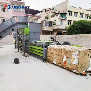 פלסטיק עיתונות Baling מכונת פסולת נייר קרטון קרטון מכבש Baling מכונת קשירה מכונה