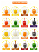 U-pick Fraise Jus De Fruits Concentré Sirop 1.9L pour Bubble Milk Boba Ice Smoothie Tea 12 Mois Durée De Conservation