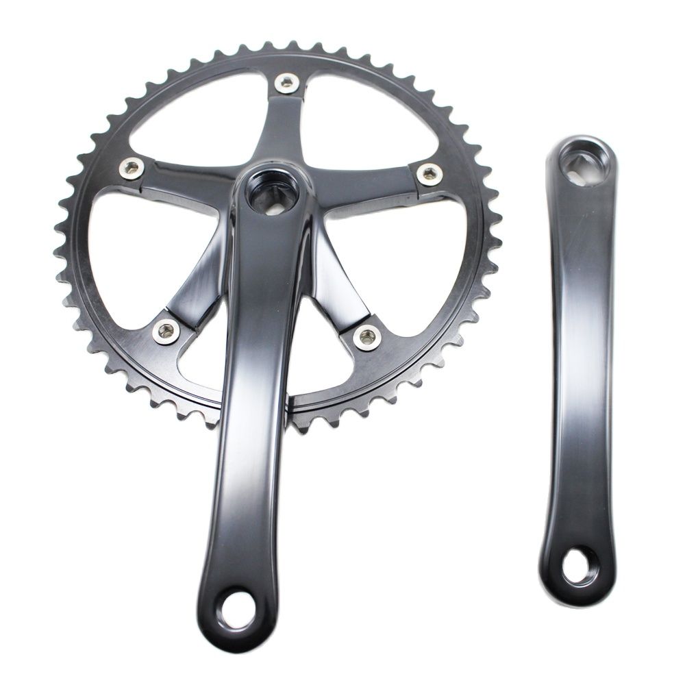 Фиксированная Шестерня для велосипеда 49T, Односкоростной интегрированный коленчатый набор, цепь, зубчатая пластина, звездочка, Аксессуары для велосипеда, велосипедные детали