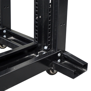 Rete Mobile 6u 8u 15u 18u 27u 48u profondità regolabile 4 <span class=keywords><strong>Post</strong></span> di rete scaffale <span class=keywords><strong>Open</strong></span> <span class=keywords><strong>Frame</strong></span> Server <span class=keywords><strong>Rack</strong></span> 400mm - Product Image 4