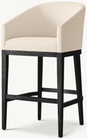 Chaise de bar en bois massif américaine