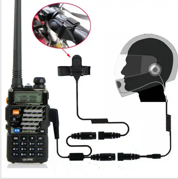 UAYESOK Auricular Walkie Talkie de 0.098 in con micrófono PTT, 1 pin D  forma de auriculares para Motorola Talkabout T200 T200TP T260 T402 T460  T465