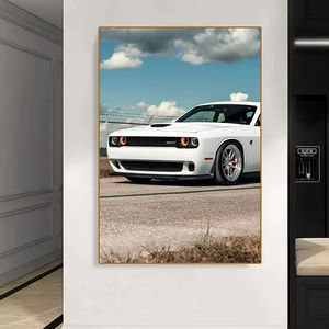 Pósteres de coches de carreras V8, fotos súper hermosas, pintura artística, arte de pared, decoración estética fresca para sala de estar, Cuadros - Product Image 3