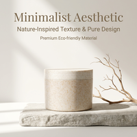 Pots cosmétiques écologiques en paille de blé, pots vides en plastique biodégradable pour crème visage et masque, contenants d'emballage rechargeables pour soins de la peau