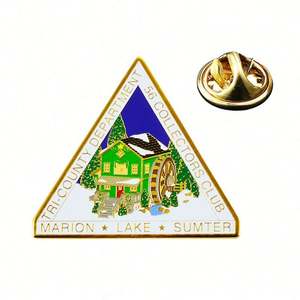 Épingles à revers en alliage de zinc modernes de conception personnalisée en gros avec logo personnalisé, style tendance, badges cadeaux d'affaires - Product Image 3