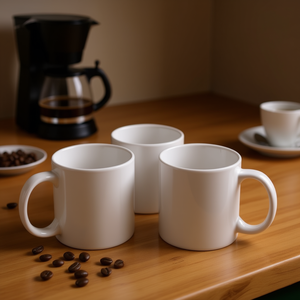 แก้วเซรามิกสีขาวสำหรับพิมพ์ลายแบบซับลิเมชั่น ขนาด 11 ออนซ์ ชุด 36 ใบ สำหรับกาแฟ ชา นม ลาเต้ โกโก้ร้อน ใช้ซ้ำได้ ปลอดภัยสำหรับเครื่องล้างจานและไมโครเวฟ - Product Image 2