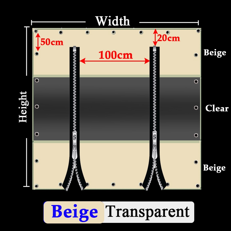 Beige transparent