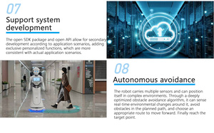 Robot d'accueil intelligent Alice, assistant humanoïde, robot d'accueil commercial intelligent, service d'accueil, robot de taille humaine - Product Image 5
