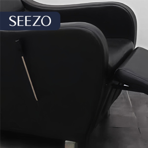 Новинка 2026: Коммерческое кресло-мойка для салона красоты, черное, современное, с керамической раковиной, OEM, для мытья головы - Product Image 5