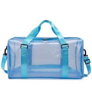 Sac <span class=keywords><strong>de</strong></span> voyage transparent en PVC imperméable, grande capacité pour hommes et femmes, sac <span class=keywords><strong>de</strong></span> natation et <span class=keywords><strong>de</strong></span> fitness <span class=keywords><strong>l</strong></span>éger, bagage à main - Product Image 5