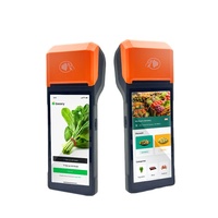 Terminal POS Android Mobile H10 Plus Pabrikan, Layar Sentuh Genggam, NFC, Bluetooth, USB, Sistem POS