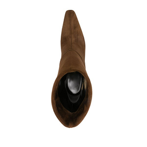 2025 Custom Women's Simple Stiletto High <strong>Heel</strong> <strong>Boots</strong> <strong>Kitten</strong> <strong>Heel</strong> Office Midi <strong>Boots</strong> with Pointed Toe Autumn Western Suede Winter - Product Image 5
