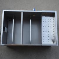 Séparateur d'huile et d'eau en acier inoxydable 304, robuste, résistant à la corrosion et aux produits chimiques, finition polie, pour cuisine de restaurant