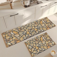 Tapis en terre de diatomée tissé moderne à séchage rapide pour évier de cuisine, buanderie, salle de bain – Antidérapant, en tissu doux, lavable, écologique