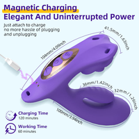 Vibrateur portable 3-en-1 OEM avec rotation et vibration via application, stimulateur du point G, jouet sexuel pour femmes, masturbation, jouet sexuel pour adultes