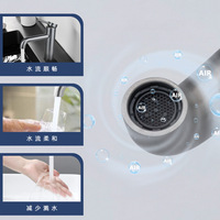 Robinet de salle de bain noir à poignée unique, en acier inoxydable 304 pour lavabo et meuble-lavabo, avec plaque de fixation pour lavabos à 1 ou 3 trous