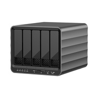 Enclosure Disk Array Lima Bay yang Mendukung Delapan Tingkat RAID, Kompatibel dengan Drive 25/35-Inci, Model X0244, Catu Daya 12V 8A