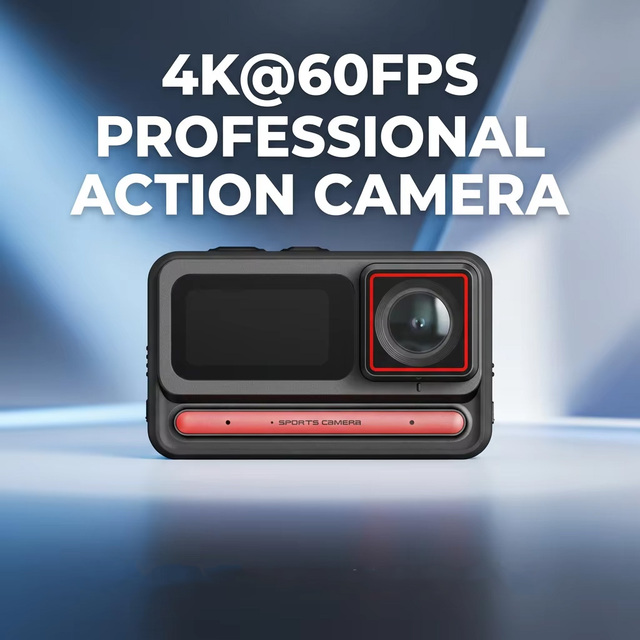 New Arrival 4K 60FPS Action Camera 120 Wide Angle Portable Waterproof IP68 Sports Camera High Definition Image