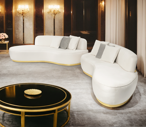 Sofá de cuero italiano, sofá moderno, sala de estar sofás para, respaldo alto de cuero, decoración cómoda para el hogar, conjunto de sofá de cuero curvo, muebles - Product Image 5