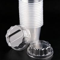 Gobelet à crème glacée jetable de 180 ml, gobelet transparent en PP, récipient pour yaourt, mousse, dessert, emballage, vente en gros, fabricant
