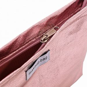 Bolsa de Aseo Portátil de Fábrica BSCI, Bolsa de Maquillaje de Gran Capacidad, de Nailon PU, con Cierre de Cremallera - Product Image 5