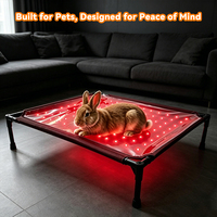 Tapis de luminothérapie rouge 140 LED rouges 280 LED infrarouges 6 modes pour chiens et chats Soins vétérinaires