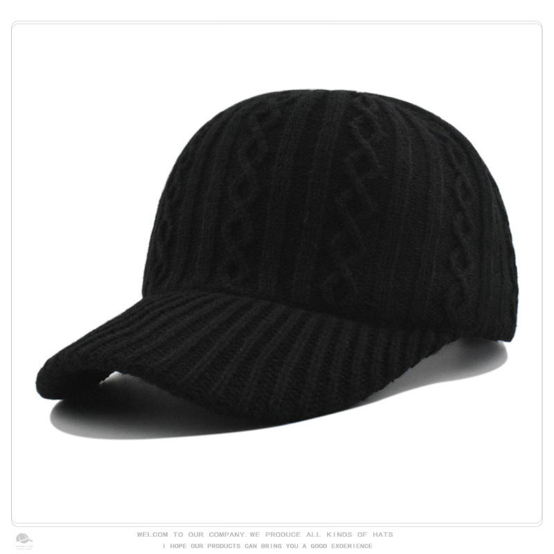 Black knitted hat