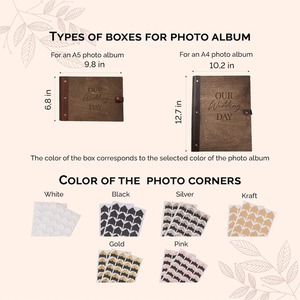 Tùy Chỉnh Mộc Mạc Handmade Quà Tặng Lưu Niệm <span class=keywords><strong>Laser</strong></span> Cắt Bằng Gỗ Album Loose-Leaf Scrapbook Khung Album, Album Ảnh Hộp Bán Buôn - Product Image 5