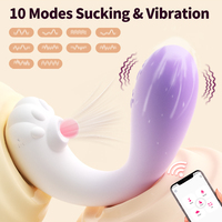 Bluetooth-App-gesteuerter, einstellbarer G-Punkt-Klitoris-Saugvibrator mit Klitoris-Stimulator für Frauen ab 18 Jahren