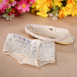 Vendita calda bambini ragazze danza indossare pratica strass lirico scarpe pancia scarpe all'ingrosso - Product Image 3