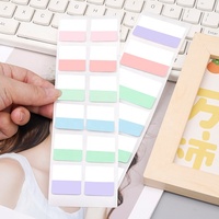 Bas quantité minimale de commande clair PET étanche Transparent autocollants étiquette diviseur drapeau Notes auto-adhésif bloc-notes 60 120 240 bloc-notes