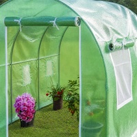 Serre de jardin portable extra-large 3x2x2m avec fenêtres enroulables pour plantes