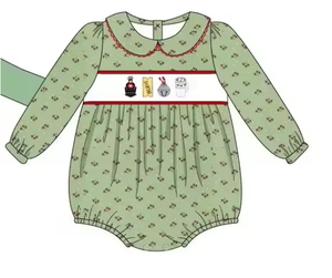 Conjunto de Pijama Navideño Verde de Manga Larga para Niños, Vestido de Navidad, Pantalones, Traje Combinado - Product Image 5