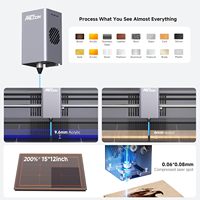 Falcon A1 CO2 10W Laser Engraver 15x12inch Enclosed <strong>Cutter</strong> with Air Assist HD Camera Positioning <strong>CNC</strong> for Metal & Acrylic New