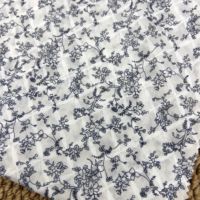 Tissu en coton tissé froissé effet sel, imprimé floral, résistant aux plis, écologique, pour Abaya, Hijab, Robe, Chemise, largeur 50 pouces, 80 g/m²