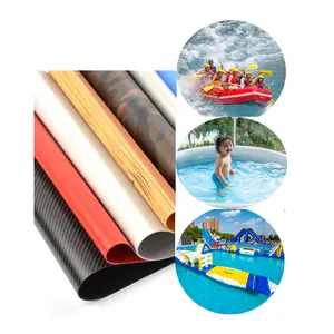 Ngoài trời vải không thấm nước polyester Inflatable thuyền PVC vải cho thuyền Inflatable thuyền lâu đài Inflatable hồ bơi