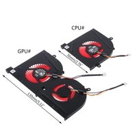 Ventilateur de refroidissement pour processeur graphique et processeur d'ordinateur portable pour MSI GS63VR GS63 GS73 GS73VR MS-17B1 Stealth Pro CPU BS5005HS-U2F1 GPU BS5005HS-U2L1