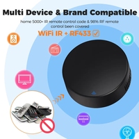 Télécommande intelligente TUYA WIFI IR RF433Mhz pour climatisation, télévision, rideaux, maison intelligente