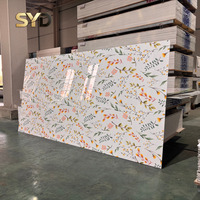 Revêtement mural en PVC UV effet marbre, panneau élégant à effet veiné pour villas, appartements et bureaux