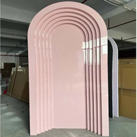Support de fond en PVC personnalisé support de fleurs arc de scène décoration de toile de fond de mariage