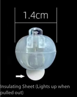 Mini-lumière LED pour ballon de 1 cm, blanc chaud, jetable, pour le Nouvel An chinois, la rentrée scolaire, Noël, Pâques et autres célébrations