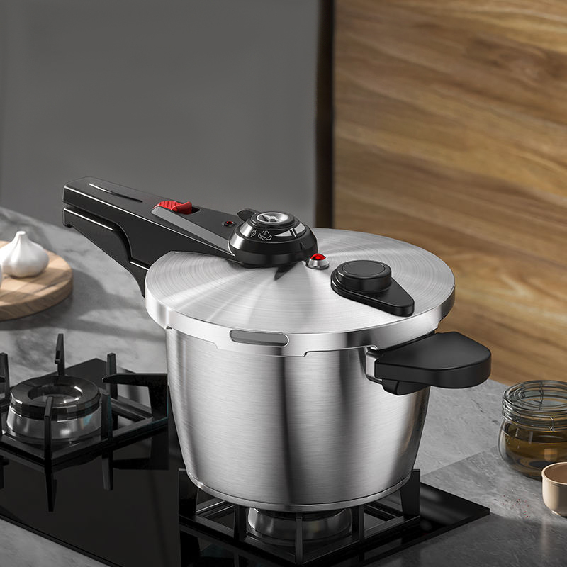 High Quality Stainless Steel Luxury Pressure Cooker Modern Design with Safe Pressure Adjusting and Metal Cooking Pot · image 2