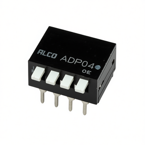 Dip Switch 4 Way Panel Mount 4 Position <b>Toggle</b> Switch - Product Image 1